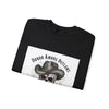 Honor Among Outlaws Crewneck, western skull art | gothic Americana, desert noir design by Tristan’s Treehouse