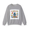 Retro Toy Robot Crewneck Sweatshirt | Throwback Kid, Primary Color Retro
