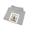 Retro Toy Robot Hoodie | Throwback Kid primary colors, childlike design by Tristan’s Treehouse