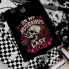 on my husbands last nerve tshirt by Madness & Mayhem LLC