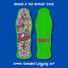 RIP Bernie Limited Edition, HAND-PAINTED Deck 10"x30.25" (PRE-ORDER, MARCH 2027) by Brand-X Skateboards