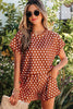 Purple Polka Dot Print Short Set by Wild and Free Boutique