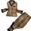 Women's Polyester Leopard Print Sexy Home Wear Suit