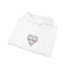 Minimal Geometric Heart Hoodie | modern heart design, punk heart by Tristan’s Treehouse
