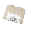 Ornate Pin Emblem Crewneck Sweatshirt | brooch graphic, baroque print by Tristan’s Treehouse