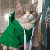 Soft Warm Cat Clothes For Small Dogs Cats Funny Halloween Cosplay Frog Costume Kitten Creative Sweatshirts Pet Autumn Hoodies by My Store