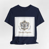 Ornate Brooch Emblem Tee | baroque print tee, vintage emblem shirt by Tristan’s Treehouse