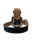Western Stitch Genuine Suede & Hand Tooled Leather Belt -Black by Neon Spur