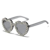 Peach Heart Rhinestone Sunglasses – Y2K INS Style by FitiqueFit