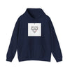 Minimal Geometric Heart Hoodie | modern heart design, punk heart by Tristan’s Treehouse