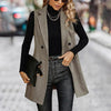 🖤 Women’s Sleeveless Blazer Vest – Trendy Business Casual by FitiqueFit
