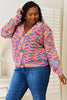 Angel Wings Woven Right V-Neck Long Sleeve Cardigan by Wild and Free Boutique