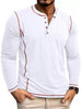Men's Full Size Casual Button Detail Long Sleeve T-Shirt Plus Size by Simply Love