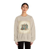 Vintage Passport Stamp Luggage Crewneck Sweatshirt | retro travel postcard, wanderlust design by Tristan’s Treehouse
