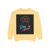 Dog Lover Sweatshirt — Neon Puppy Graphic Crewneck by Tristan’s Treehouse