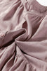 Sepia Rose Slit V Neck Ruffled Loose Blouse by Wild and Free Boutique