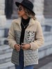 Unique Autumn Leopard Color Block Zip-Up Jacket Trendy Lightweight Jacket with Pockets Charming Winter Jacket by Stevvex