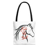 “Full of Sh*t” Horse Silhouette Equestrian Canvas Tote Bag by Neon Spur