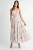 Floral Print Tiered Cami Maxi Summer Dress – Floral Maxi Dress, Tiered Maxi Dress, Cami Maxi Dress, Breezy Summer Dress, Bohemian Maxi Dress by Stevvex
