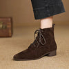 Maillard Matte Pointed Low-Heel Ankle Boots Women by FitiqueFit