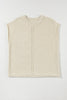 Oatmeal Solid Color Cap Sleeve Knitted Sweater