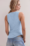 V-Neck Ribbed Tank