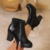 Point Toe Block Heel Boots | Sleek Pointed Heel Ankle Boot by FitiqueFit