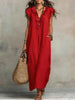 Women's Sleeveless Ruffle Pocket Maxi Dress by FitiqueFit