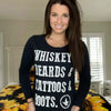 Whiskey And Beards Long Sleeve by Luckless Outfitters