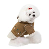Cute Dog Clothes Cat Clothes Teddy Clothes Deerskin Velvet Lapel Jacket by My Store