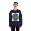 Psychedelic Botanical Mandala Crewneck | Festival Art Sweatshirt by Tristan’s Treehouse