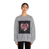 Love's Beautiful Chaos Sweatshirt | soft grunge heart, distressed collage by Tristan’s Treehouse