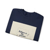 Believe in the Process Sweatshirt | note to self, post‑it note design by Tristan’s Treehouse