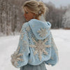 Stylish Printed Womens Pullover Hoodie by My Store