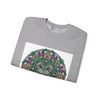 Psychedelic Botanical Mandala Crewneck | Festival Art Sweatshirt by Tristan’s Treehouse