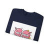 Not Your Valentine Crewneck Sweatshirt | ironic valentines, sarcastic hearts by Tristan’s Treehouse