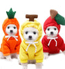 Fruit Dog Clothes Two-legged Hooded Outfits Green Fleece Clothing Autumn Winter Hoodies by My Store