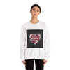 Love's Beautiful Chaos Sweatshirt | soft grunge heart, distressed collage by Tristan’s Treehouse