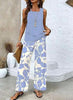 Women's 3D Print Two-Piece Vest & Pants Set – 12 Prints S–5XL by FitiqueFit