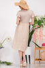 Celeste Plus Size Polka Dot Round Neck Flutter Sleeve Midi Summer Dress For Women – Playful, Feminine, and Stylish Dress for Any Occasion by Stevvex