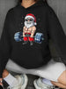 Women’s Santa Claus Christmas Hoodie by FitiqueFit