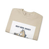 Workhorse Desk Jockey Sweatshirt | corporate burnout parody, collegiate horse design by Tristan’s Treehouse