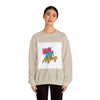 Do It Anyway Crewneck Sweatshirt | Maximalist Typography, Bold Stacked Type by Tristan’s Treehouse