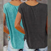 2-Pack Women's V-Neck Sleeveless Tank Tops – Loose Fit Casual Summer Beach Shirts by FitiqueFit