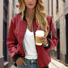 Minimalist Color-Block Stand-Collar Zip Jacket by FitiqueFit