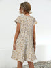 Floral Round Neck Short Sleeve Dress Elegant & Effortless Everyday Style Women Dress by Stevvex