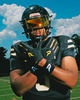 Phenom Elite Quantum Fierce Youth & Adult Padded Football Gloves - Gold Rush Black by Phenom Elite Brand