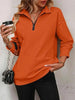 Women's Zipper Turtleneck Pullover Sweatshirt – Loose Long Sleeve by FitiqueFit