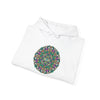 Psychedelic Botanical Mandala Hoodie | Festival Art Sweatshirt by Tristan’s Treehouse