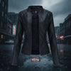 Women’s Classic Leather Jacket – Chic Streetwear Outerwear by FitiqueFit